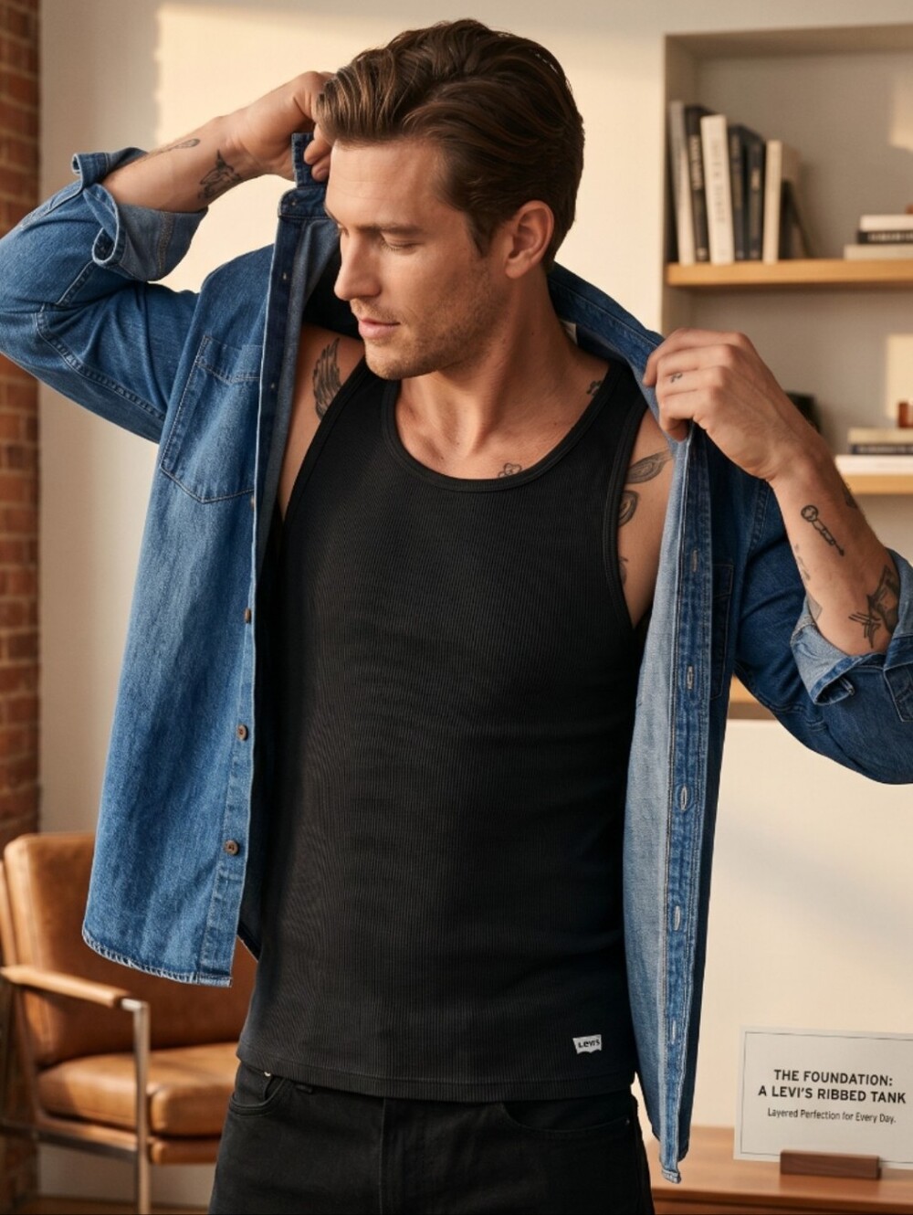 Levi's Black Ribbed Tanks - Unisex Set Of 2